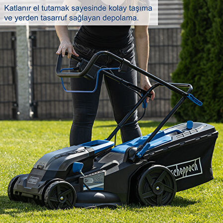 Scheppach BC-MP430 2x4 Ah Akülü Çim Biçme Makinesi - 5911415400