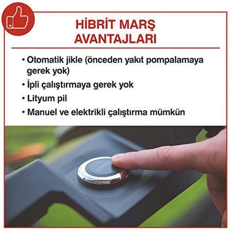 Scheppach MS225-56E Benzinli Çim Biçme Makinesi - 59112769969