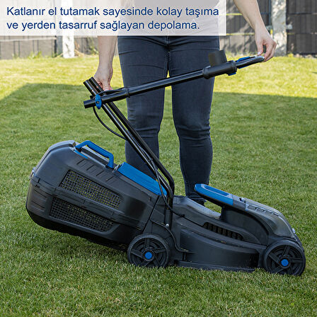 Scheppach BC-MP320 1X4.0 Ah Akülü Çim Biçme Makinesi - 5911413403