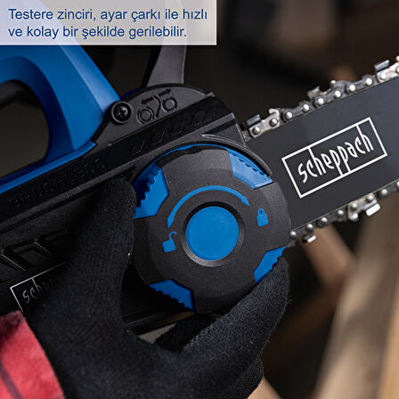 Scheppach BC-TCS200 1x4.0Ah Tek Akülü Ağaç Kesme Makinesi - 5910311400