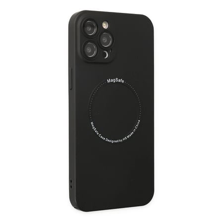 Apple iPhone 12 Pro Kılıf Jack Magneticsafe Lens Silikon - Siyah