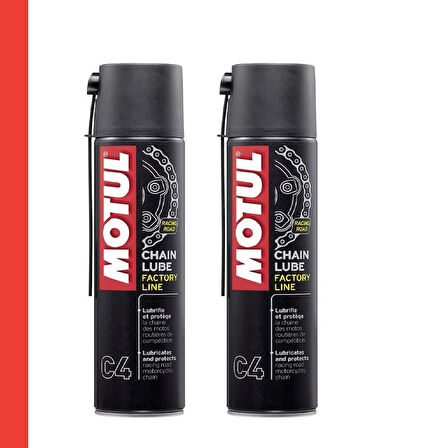 Motul C4 Zincir Yağlama Spreyi 400ml Racing CHAIN LUBE 2 Adet