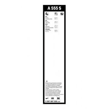 SILECEK SUPURGESI 600 - 400mm AEROTWIN POLO 1.2 - 1.4 06 - 09- - BOSCH 3397007555