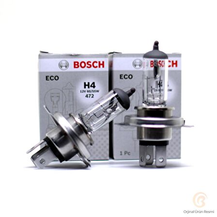 Bosch H4 Far Ampülü 12v 60/55w Tırnaklı Tip 1987302803 - 2 ADET