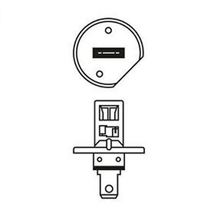 Ampul Quick H1 12V/55W (1987302801)(OSRAM 64150)