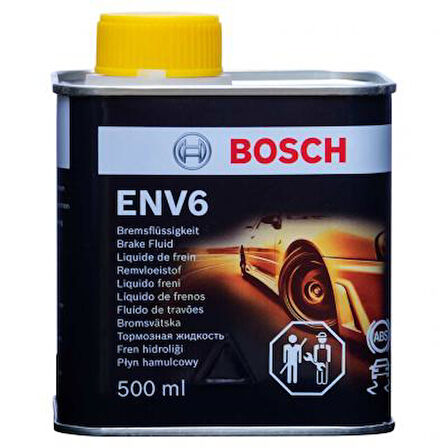 Bosch ENV6 Fren Hidroliği 500ML– DOT 3/4/5.1 Uyumlu | Yüksek Performans Hidrolik Yağ