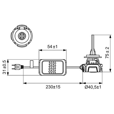 Bosch Gigalight H7 12V 30W Led Xenon 6000K Beyaz Işık Canbus