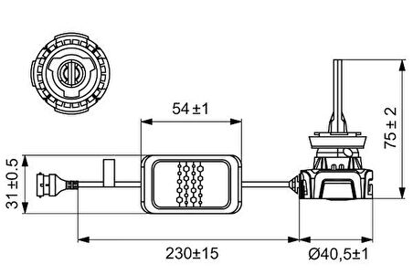 LED XENON H8-H11-H16 30 W 6000K 30 W CANBUS