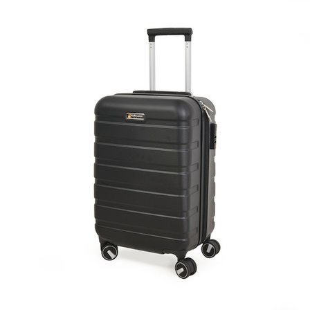 Hoffmanns Titan Kabin Boy ABS Valiz - Siyah - 57x37x23 cm
