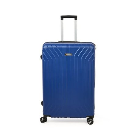 Hoffmanns Vertical Line Büyük Boy ABS Valiz - Gece Mavisi - 76x52x30 cm