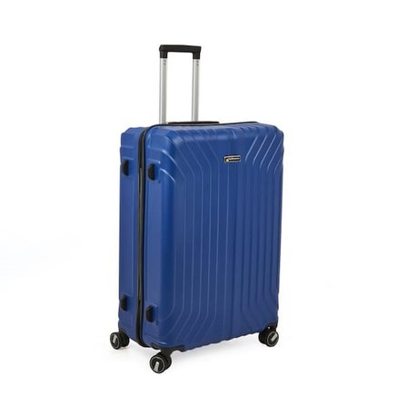 Hoffmanns Vertical Line Büyük Boy ABS Valiz - Gece Mavisi - 76x52x30 cm