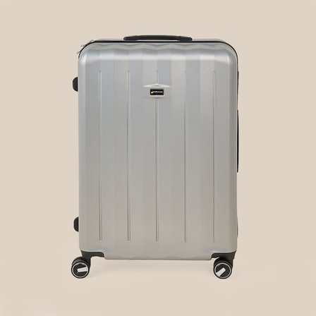 Hoffmanns Good Line Büyük Boy ABS Valiz - Gümüş - 76x52x30 cm