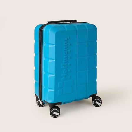Hoffmanns Cube Kabin Boy ABS Valiz - Petrol Mavi - 57x37x23 cm