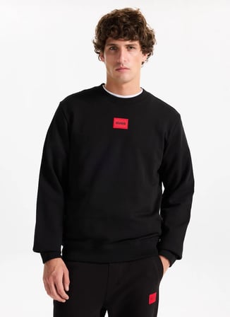Hugo Bisiklet Yaka Siyah Erkek Sweatshırt 50447964_Diragol212