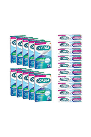 x10 3 Dakikada Diş Protezi Temizleyici 30 Tablet + x10 Tat İçermez Diş Protezi Yapıştırıcı 40 Gr