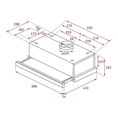 TEKA TL 6310 Sürgülü Aspiratör TL 6310 40474250