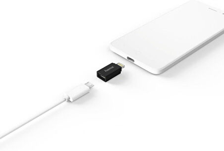 HAMA Adaptör, Micro USB Soket- Lightning Fiş
