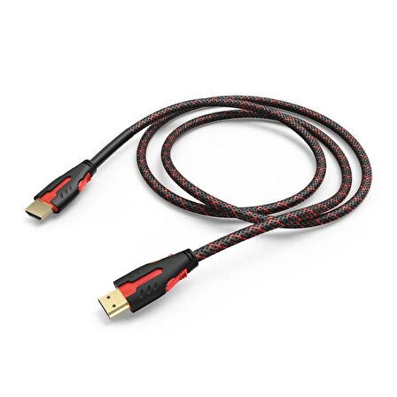 Hama High Speed Altın Uçlu, Örgülü HDMI Kablosu, 2 Metre