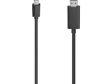 HAMA HM.200718 USB-C Plug - HDMI Plug Ultra-HD Görüntü Kablosu Siyah