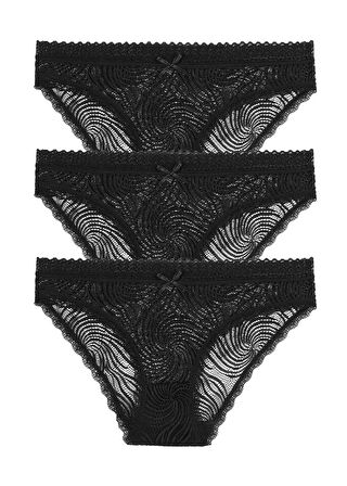 3 Lü Dantelli Slip Külot