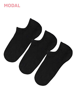 Görünmez 3 lü Modal Sneaker Çorap