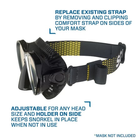 Scubapro Comfort Maske Kayışı Sarı