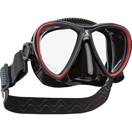 Scubapro Synergy Twin Dalış Maskesi Siyah/Kırmızı