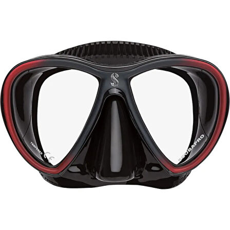 Scubapro Synergy Twin Dalış Maskesi Siyah/Kırmızı
