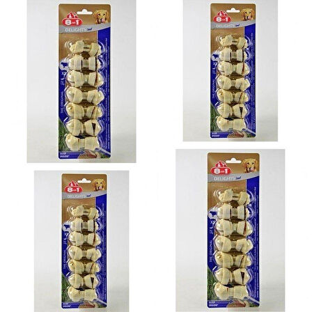 8in1 Delights Bones Biftekli Köpekler İçin Ağız Bakım Kemiği  XSmall X 4 Adet