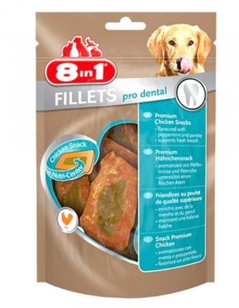 8in1 Pro Dental Tavuk Fileto Köpek Ödül Maması 80gr