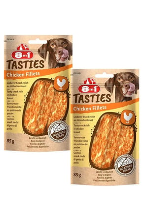 8in1 Tasties Chicken Fillets Tavuk Fileto Köpek Ödül Maması  85Gr X 2 Adet