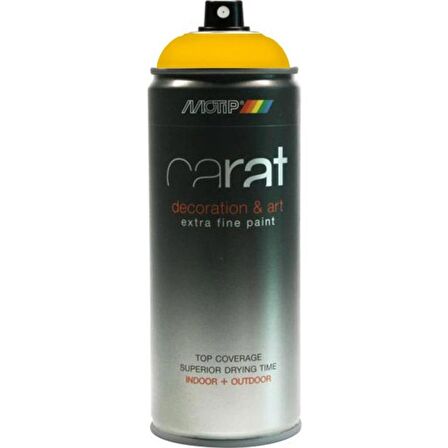 Motip Carat Parlak Trafik Sarı Sprey Boya 400 ml. RAL 1023