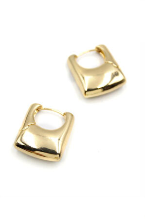 Dikdörtgen Küpe - Altın