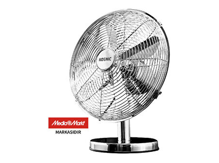 KOENIC KTF 30321 Masaüstü Vantilatör Krom