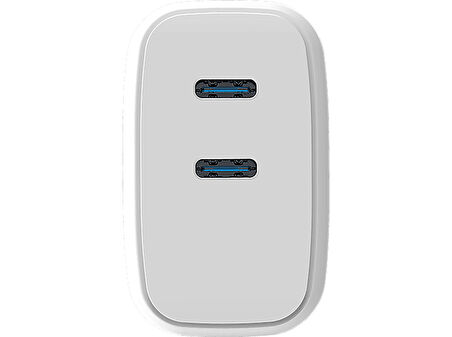 ISY IWC-0004 45W 2xUSB C WT Güç Adaptörü Beyaz