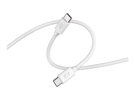 ISY IUC-0031 100W E-Mark çipli USB-C to USB-C 1m Şarj Kablosu