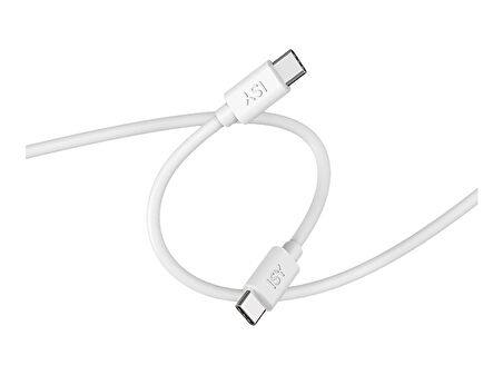 ISY IUC-0032 100W E-Mark çipli USB-C to USB-C 2m Şarj Kablosu