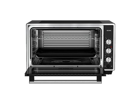 KOENIC KMO 509026 50 LT 1400 W 6 Fonksiyonlu Dikey Piliç Çevirmeli Buhar Destekli Pişirmeli Izgara Fonksiyonlu Mini Fırın