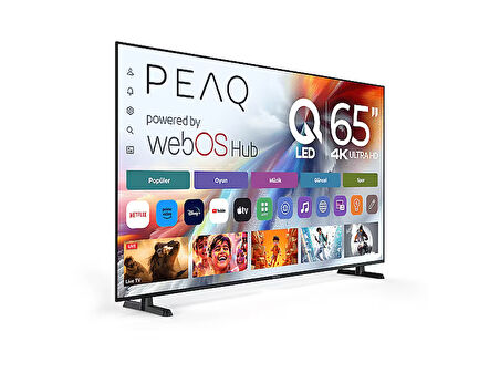 PEAQ 65Q90 PTV65WQU-3025A 65 inç 164 Ekran Dahili Uydu Alıcılı WebOS 4K UHD QLED TV