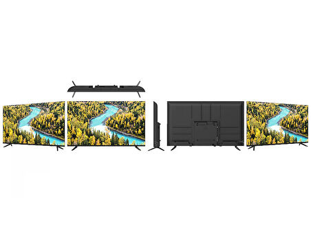 PEAQ 43Q80 43 inç 109 Ekran Dahili Uydu Alıcı Google 4K Ultra HD QLED TV