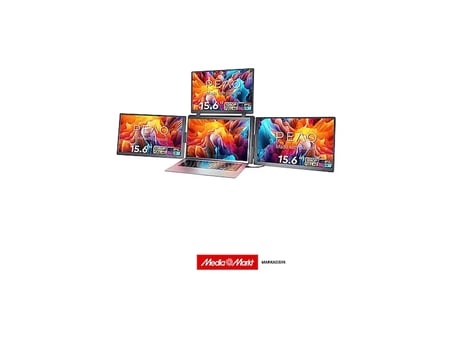 PEAQ PMO P150-FTB 15.6'' Full HD 60 Hz IPS Üçlü Taşınabilir Laptop Monitörü