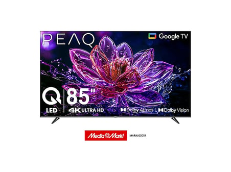 PEAQ 85Q80 85 inç 216 cm Ekran Google 4K Ultra HD QLED TV