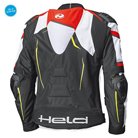 Held Safer SRX Sport Korumalı Motosiklet Montu Siyah  Beyaz  Kırmızı