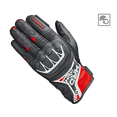 Held Kakuda Sports Korumalı Motosiklet Eldiveni Siyah  Kırmızı  Beyaz