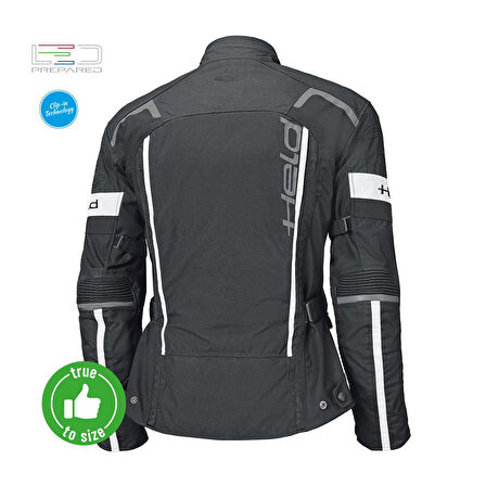 Held 4-Touring II Korumalı Çocuk Motosiklet Montu Siyah  Beyaz