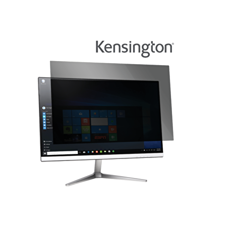 Kensington 19,5" Monitörler için Gizlilik Ekranı Filtresi 16:9 - 2 Yönlü Çıkarılabilir,626478