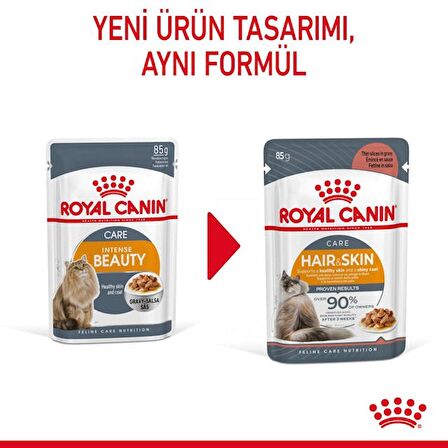 Royal Canin Hair&Skin Tüy ve Deri Sağlığı için Yaş Kedi Maması 85g
