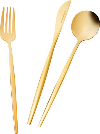 Karaca Orion Shiny Gold 30 Parça 6 Kişilik Çatal Kaşık Bıçak Seti