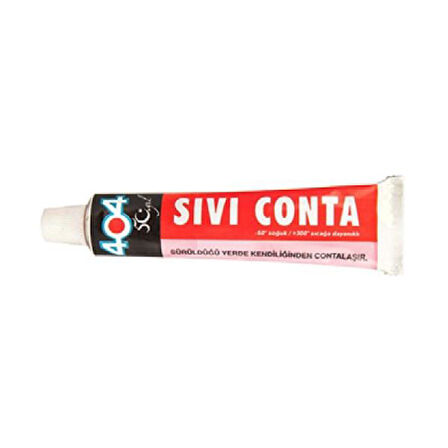 404 Sıvı Conta Kırmızı 45 Gr. - 404