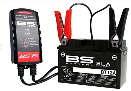 BS15 - AKILLI OTOMATİK AKÜ ŞARJ CİHAZI 12V 1.5A